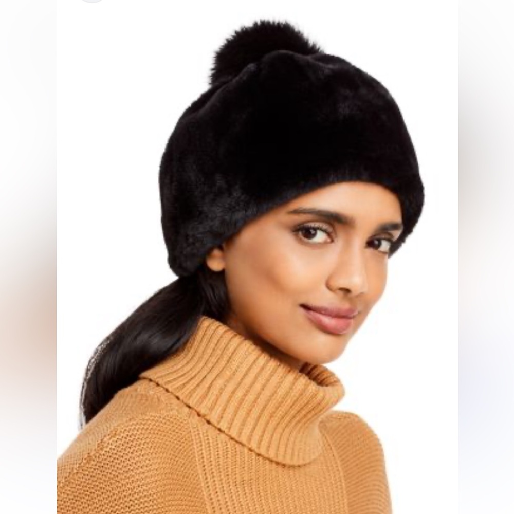 UGG faux fur beanie with Pom